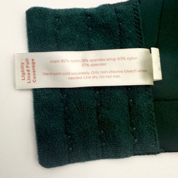 Cacique Lightly Lined Full Coverage Forest Green Adjustable Straps Bra - US 44G - Picture 8 of 8